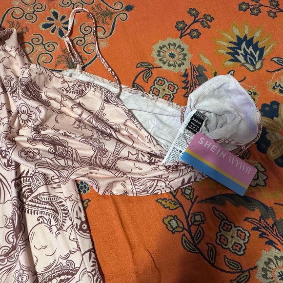 SHEIN XL Flare pants and crop top matching set sun and moon, hippie, bohemian - Picture 5 of 6